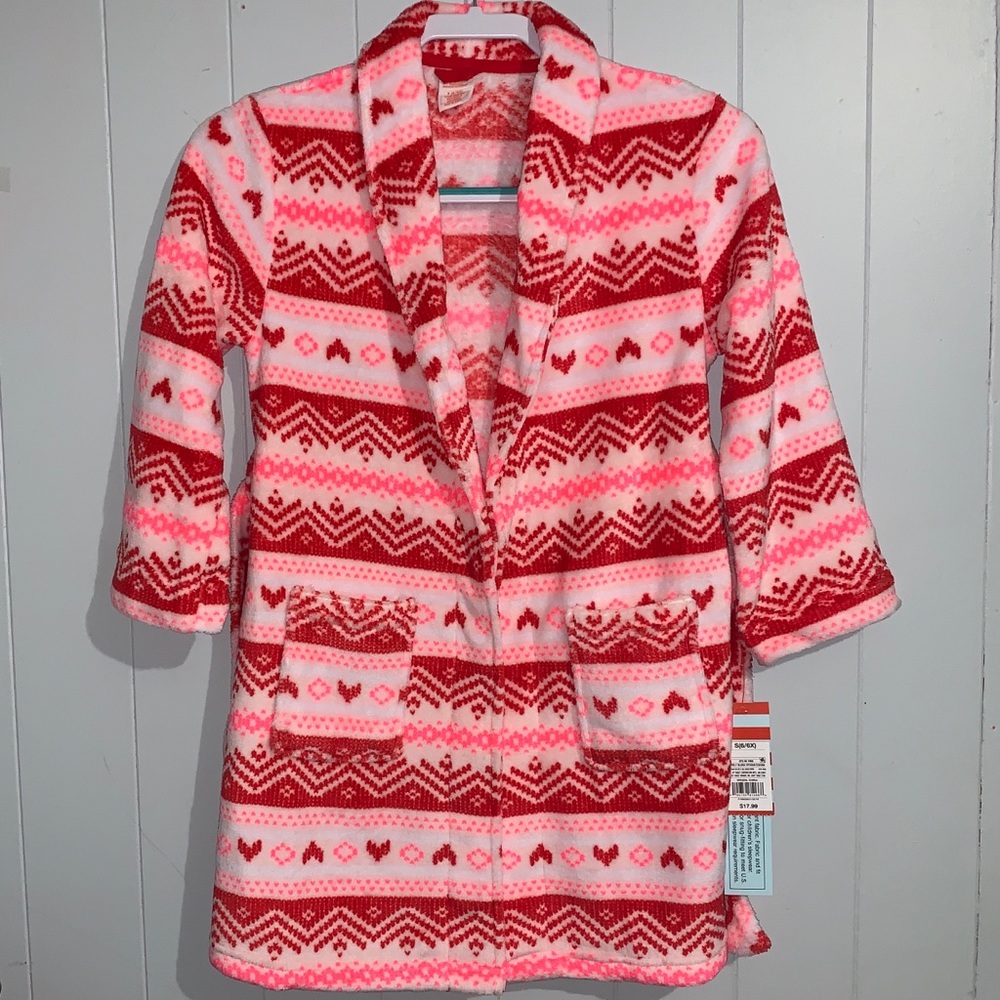 Cat & Jack Girls Barely Blush Opaque Bathrobe